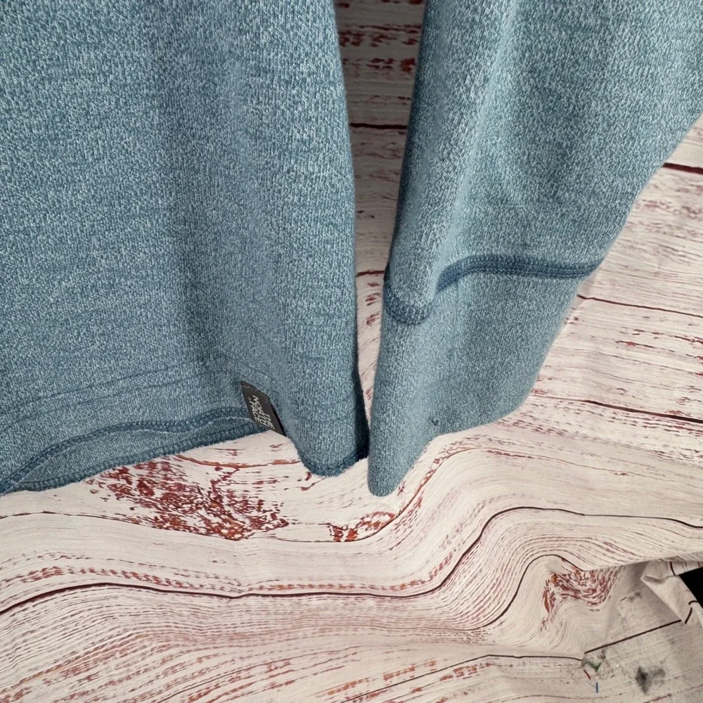 The North Face Henley Shirt Mens Large Blue‎ Heathered Long Sleeve Pocket
